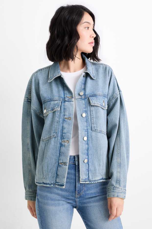 Femei - Jachetă din denim - denim-albastru deschis