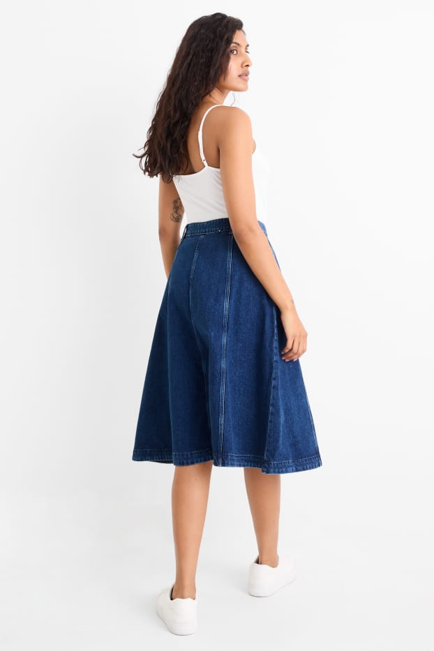 Femei - Fustă de blugi - denim-albastru