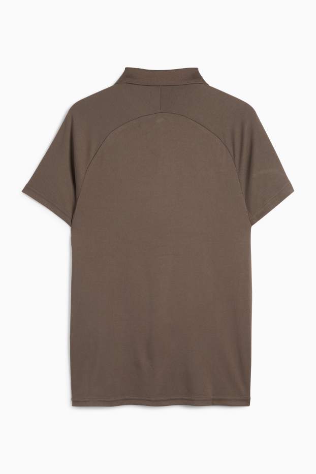 Bărbați - Tricou polo funcțional - maro