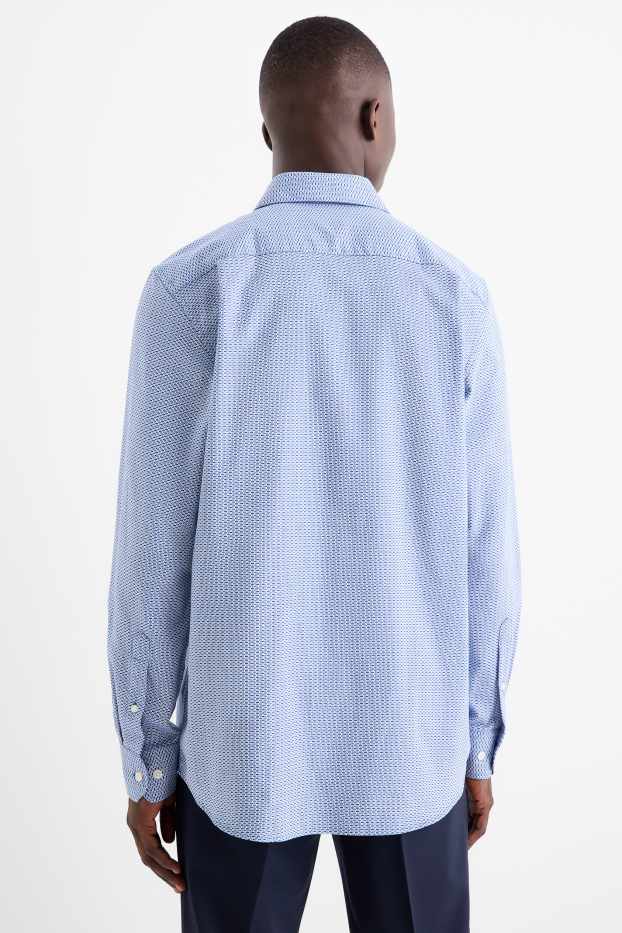 Home - Camisa formal - regular fit - Kent - no requereix planxada - estampada - blau clar