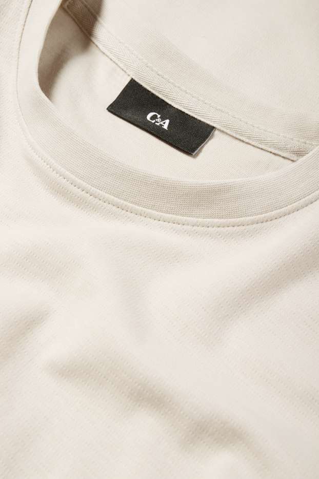 Bărbați - Tricou - regular fit - bej deschis