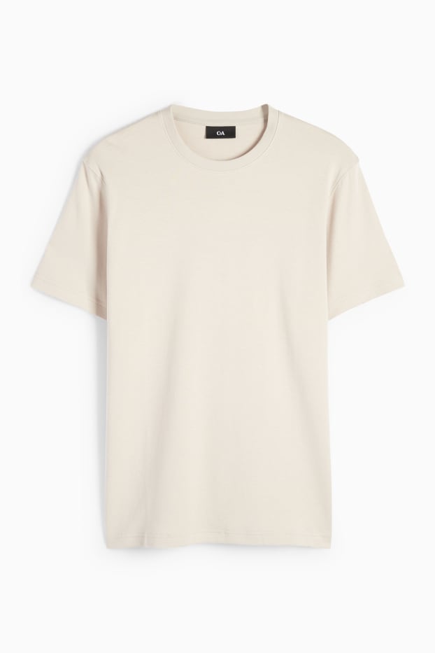 Bărbați - Tricou - regular fit - bej deschis