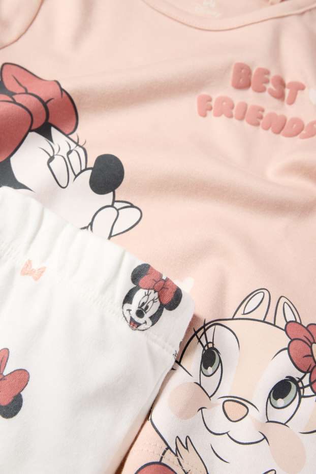Bebeluși - fete - Disney - pijama bebeluși - 2 piese - roz