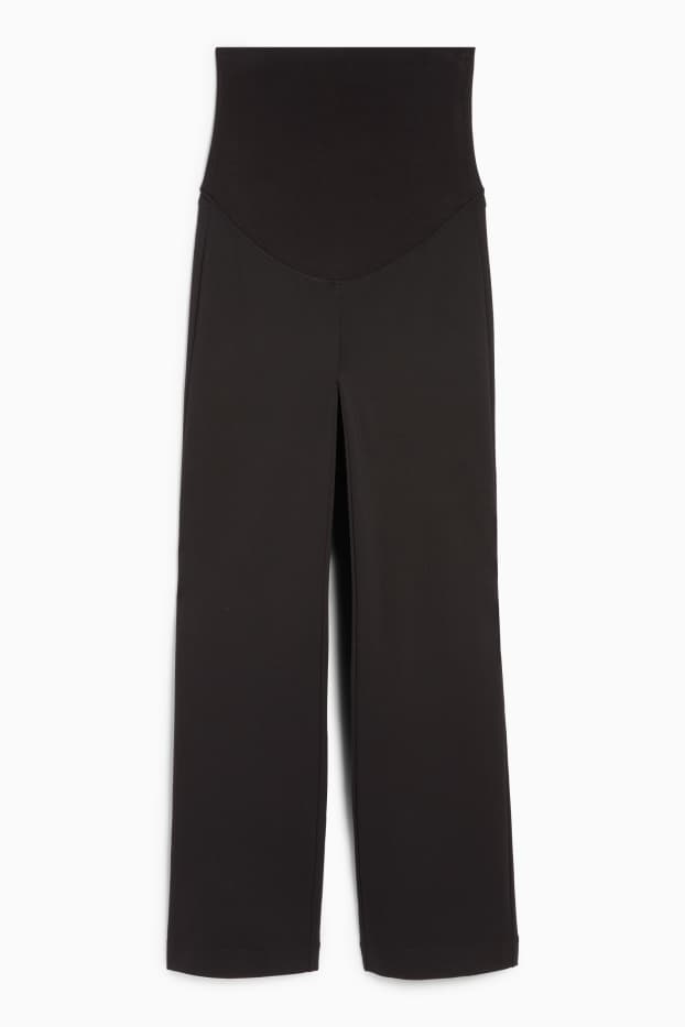 Femei - Pantaloni gravide din jerseu - negru