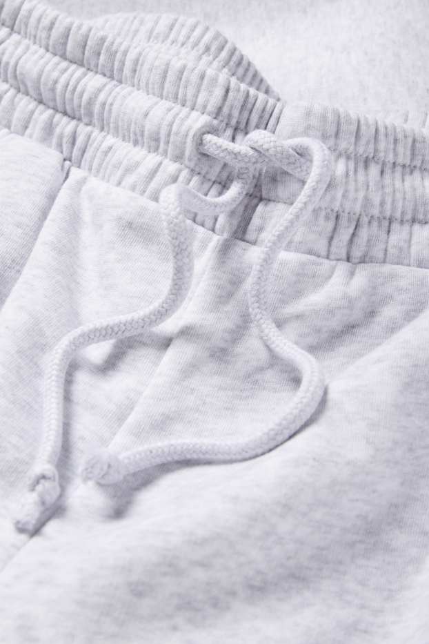 Femei - Pantaloni de trening - gri deschis melanj