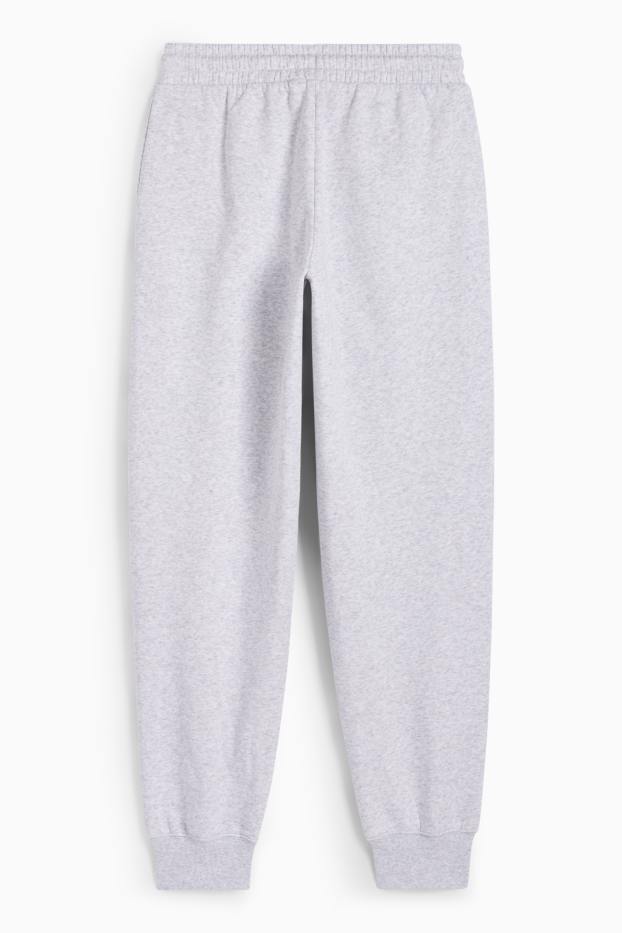 Femei - Pantaloni de trening - gri deschis melanj