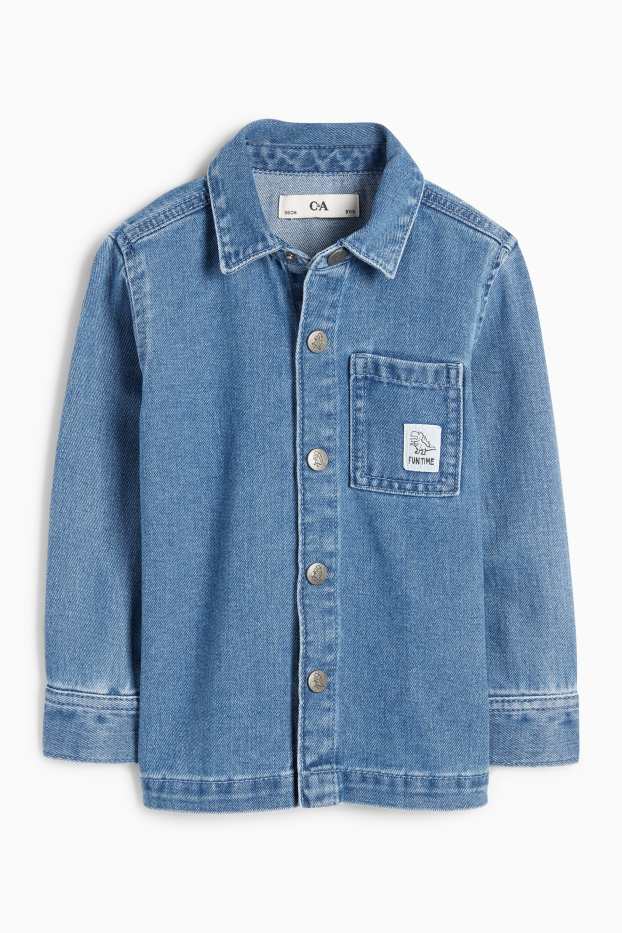 Copii - Băieți - Dinozaur - cămașă din denim - denim-albastru