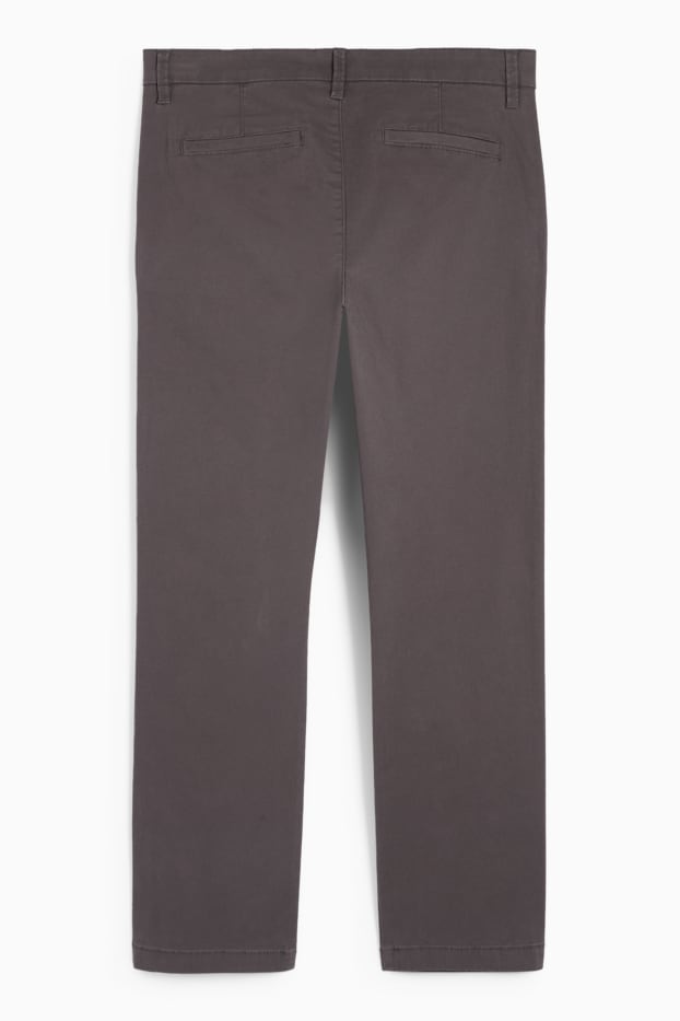 Bărbați - Chino - regular fit - gri închis