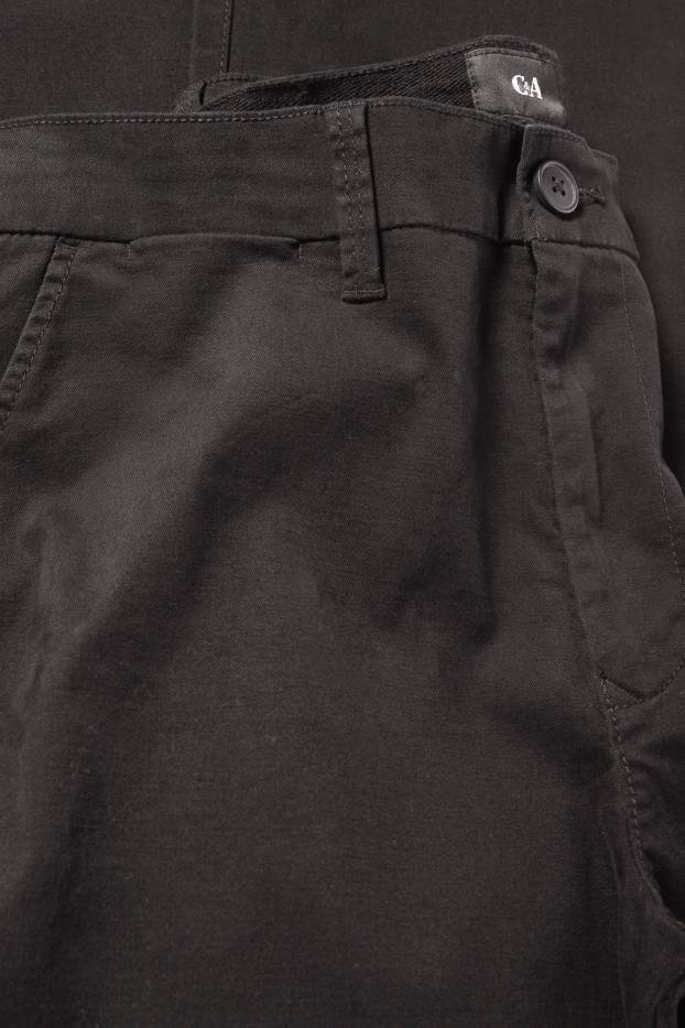 Bărbați - Chino - regular fit - negru