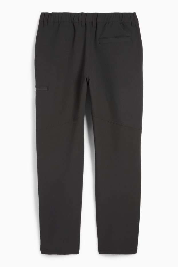 Bărbați - Pantaloni de trening funcționali - rezistenți la apă - negru