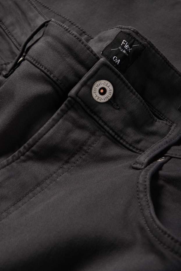 Bărbați - Slim jeans - Flex jog denim - LYCRA® - gri închis