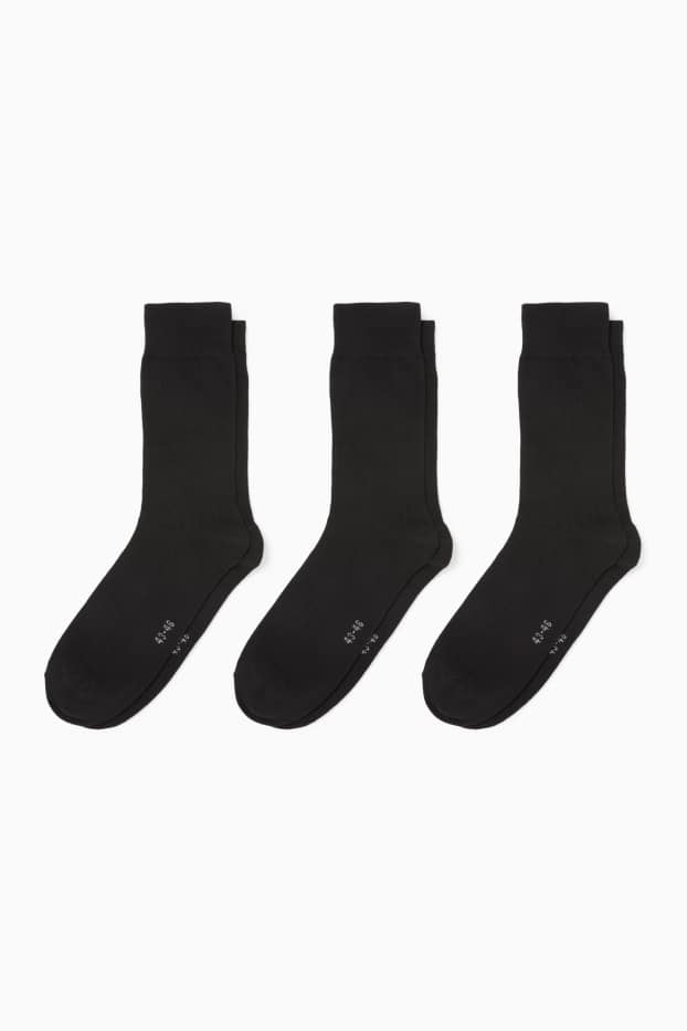 Bărbați - Multipack 3 perechi - șosete - negru