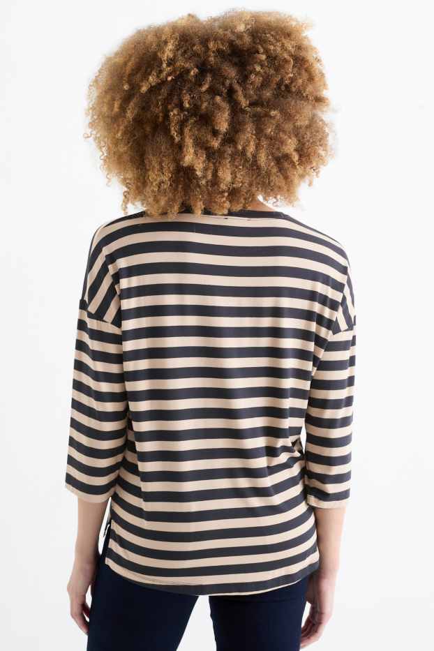 Femei - Multipack 2 buc. - tricou cu mânecă lungă - regular fit - albastru închis