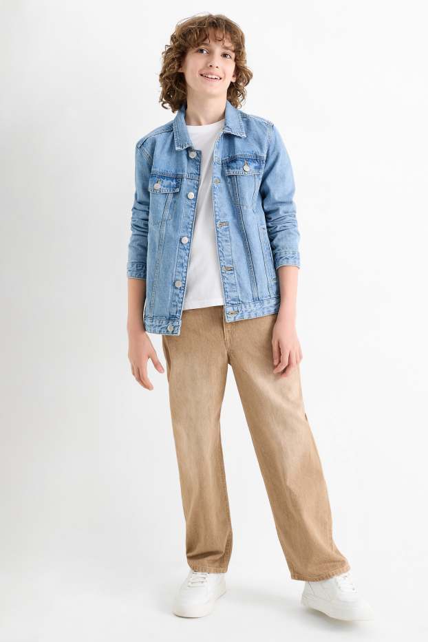 Copii - Băieți - Baggy jeans - maro deschis