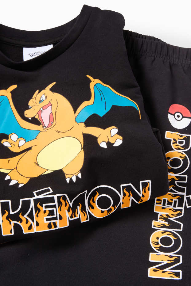 Copii - Băieți - Pokémon - pijama - 2 piese - negru