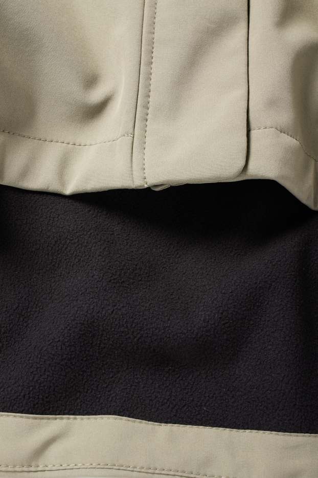Femei - Geacă softshell cu glugă - rezistentă la apă - 4 Way Stretch - verde deschis