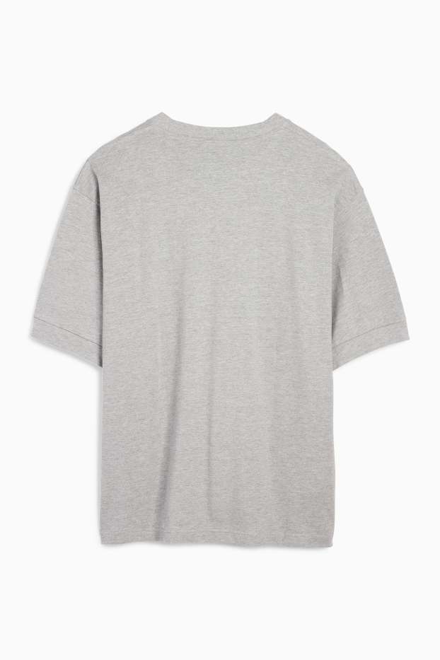 Bărbați - Tricou - relaxed fit - gri deschis melanj