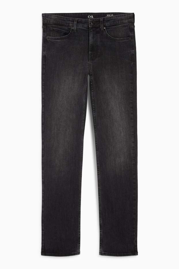 Bărbați - Straight jeans - LYCRA® - denim-gri închis