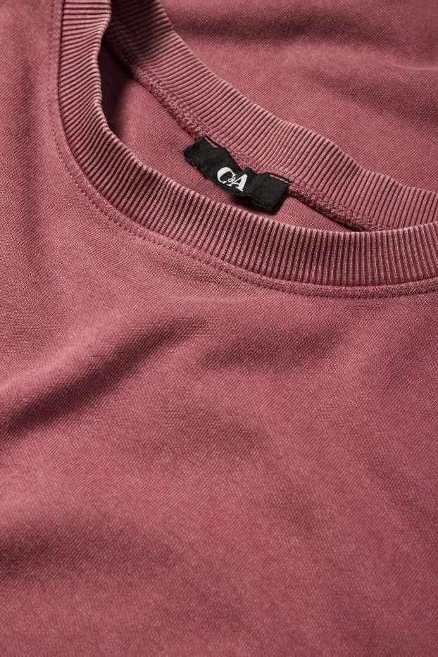 Femei - Rochie-tricou - roz închis
