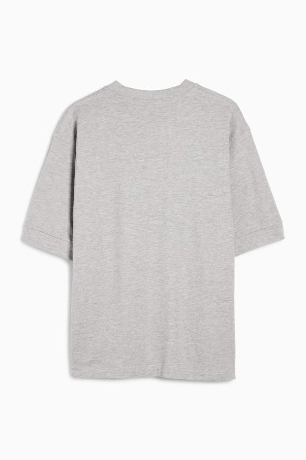 Bărbați - Tricou - relaxed fit - gri deschis melanj