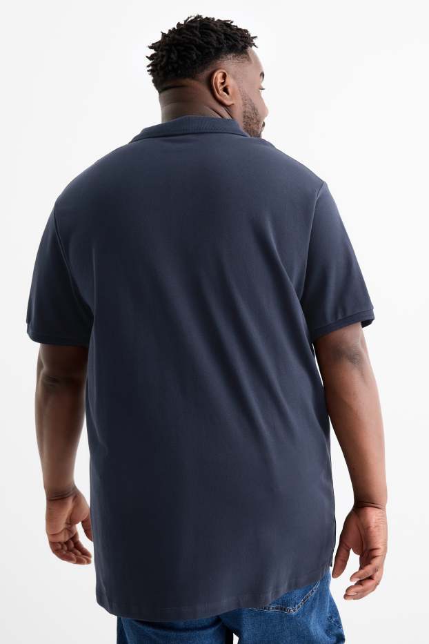 Bărbați - Tricou polo - albastru închis