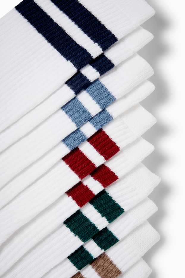 Bărbați - Multipack 5 perechi - șosete de tenis - alb