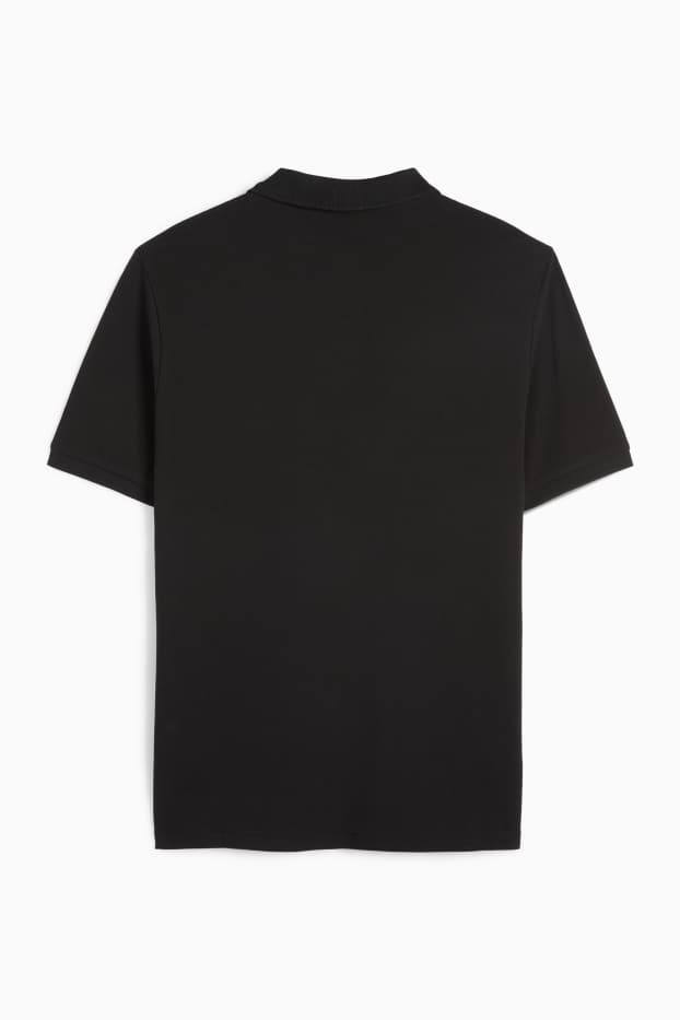 Bărbați - Tricou polo - regular fit - negru