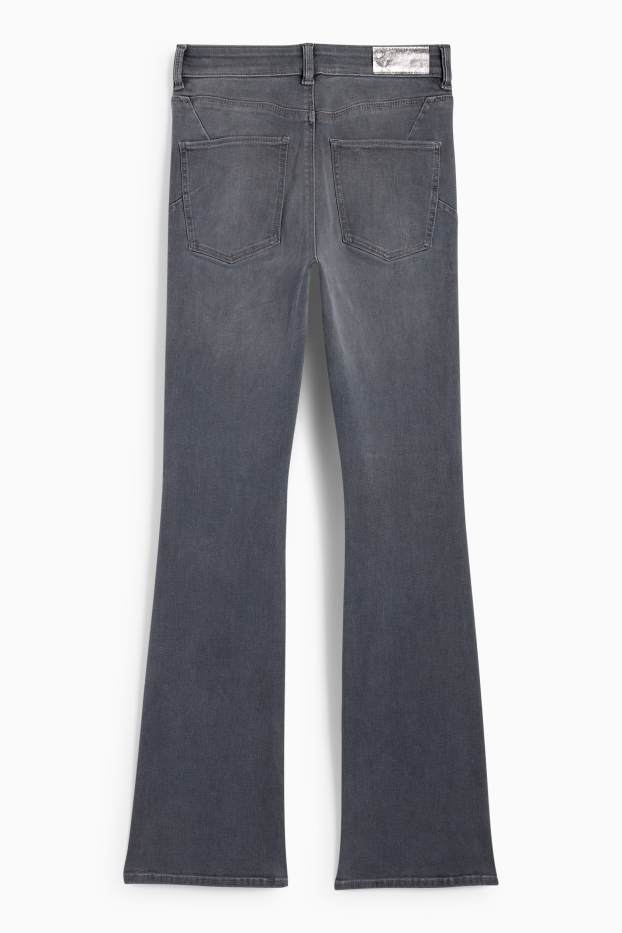 Femei - Bootcut jeans - talie medie - jeans modelatori - LYCRA® - denim-gri