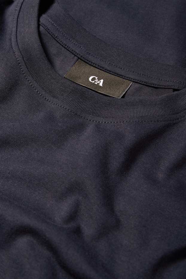 Men - T-shirt - regular fit - dark blue