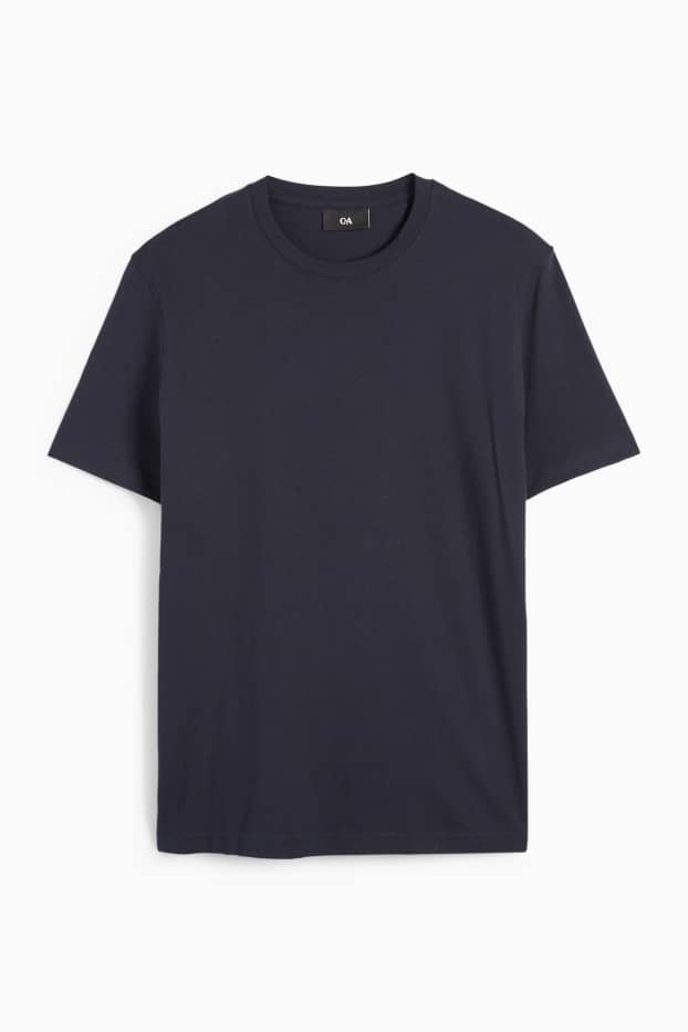 Men - T-shirt - regular fit - dark blue