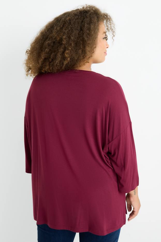 Femei - Tricou - regular fit - vișiniu