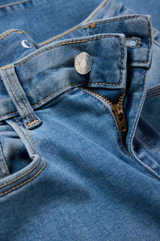 Femei - Straight jeans - talie înaltă - LYCRA® - denim-albastru deschis