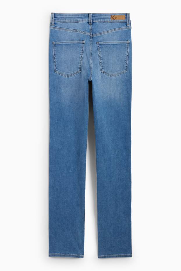 Femei - Straight jeans - talie înaltă - LYCRA® - denim-albastru deschis
