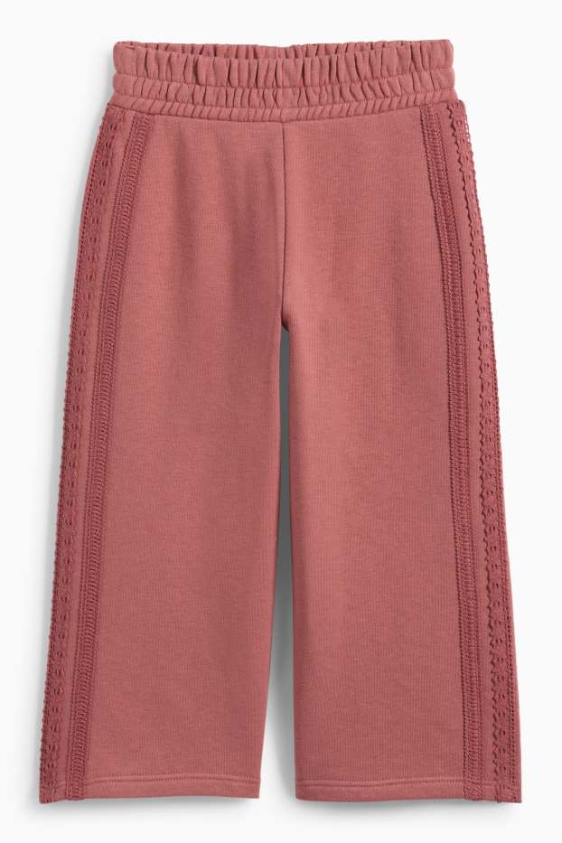 Copii - Fete - Pantaloni de trening - roz închis