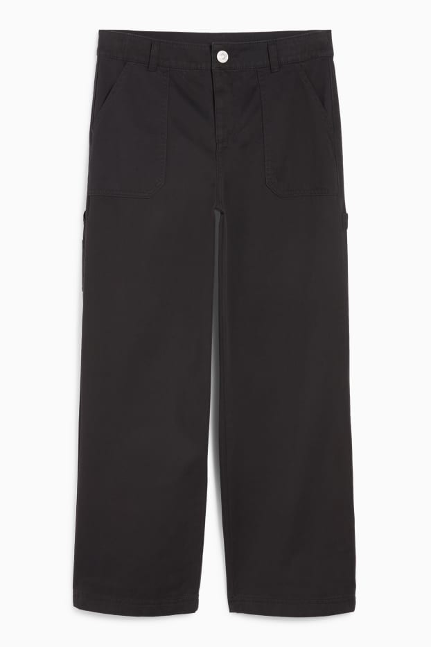 Copii - Fete - Pantaloni de stofă - negru