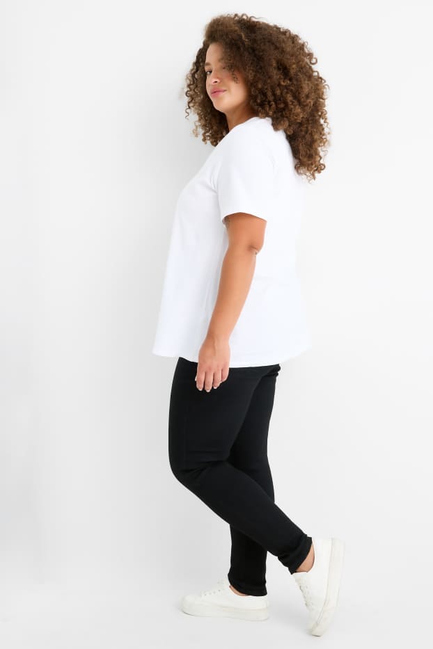 Femei - Jegging jeans - talie înaltă - negru