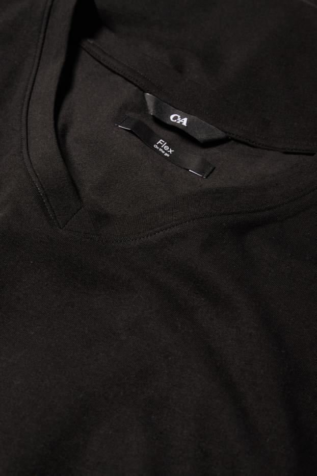Bărbați - Tricou - slim fit - Flex - negru