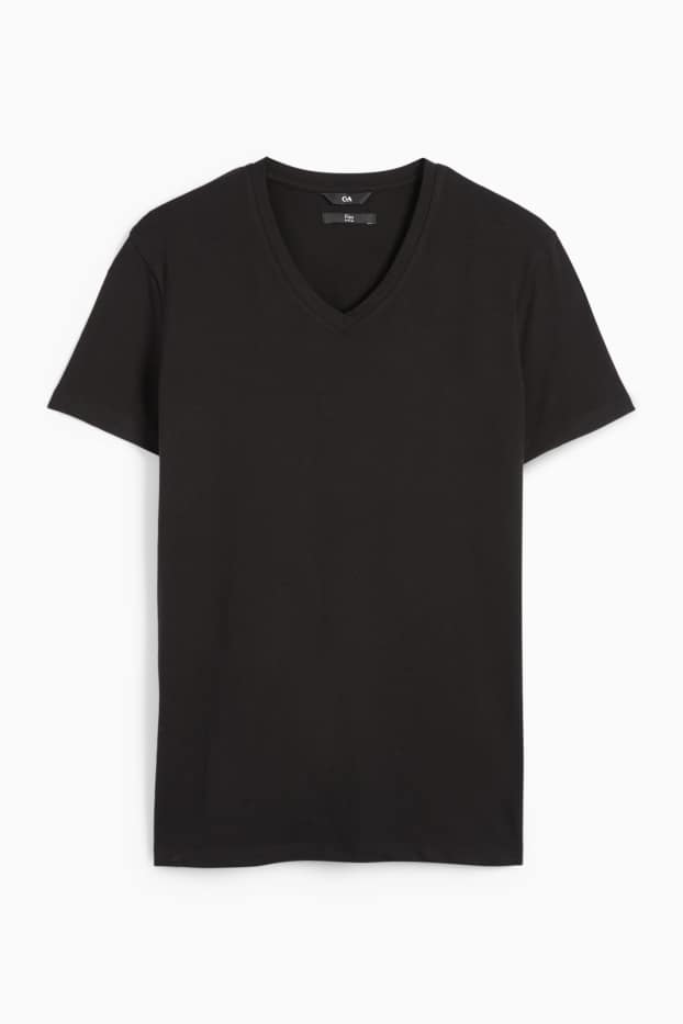Bărbați - Tricou - slim fit - Flex - negru