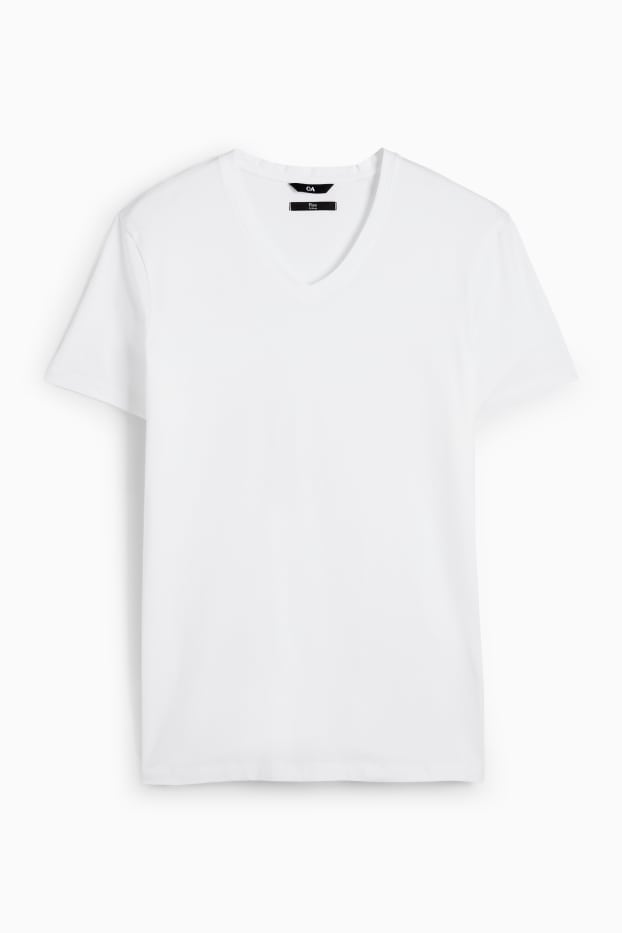 Bărbați - Tricou - slim fit - Flex - alb