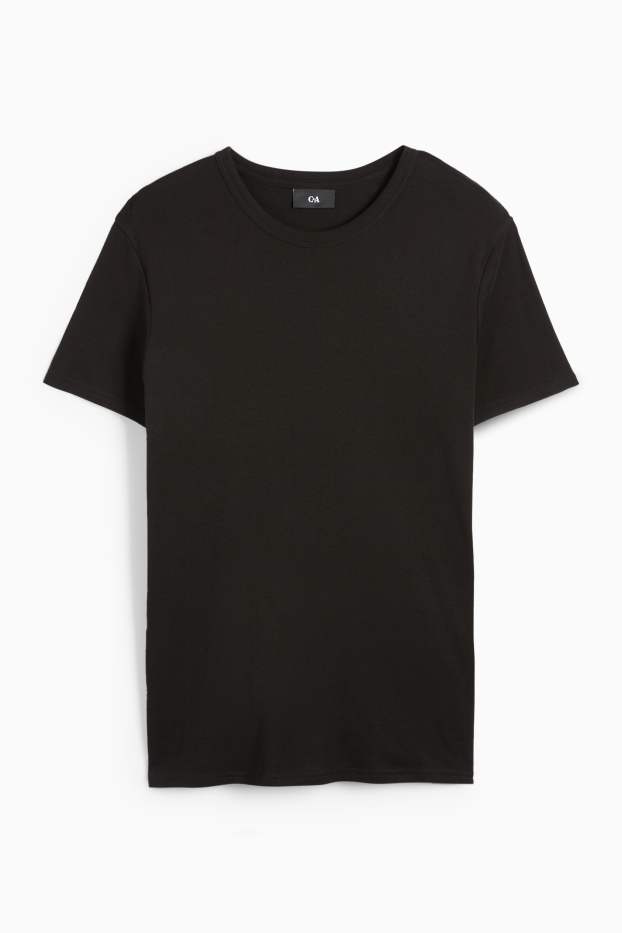 Bărbați - Tricou - slim fit - negru