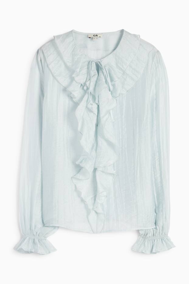 Women - Blouse - light blue