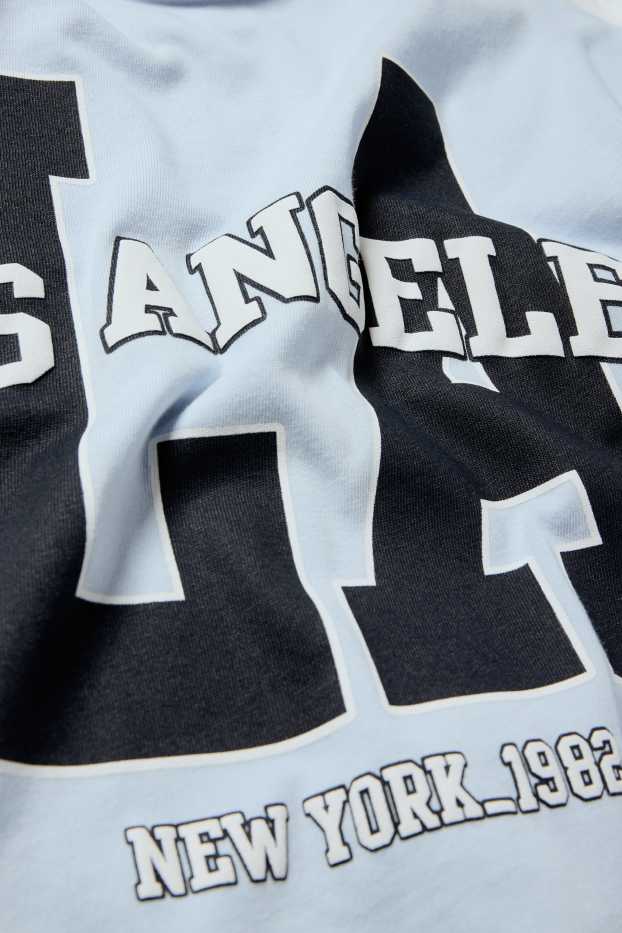 Copii - Fete - Los Angeles - tricou cu mânecă lungă - aspect 2 în 1 - albastru deschis