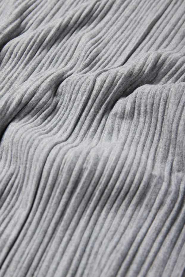 Dona - Samarreta de mànigues llargues prisada - gris
