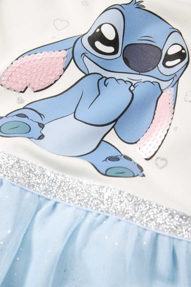 Copii - Fete - Lilo & Stitch - set - rochie și geantă - 2 piese - alb / albastru deschis