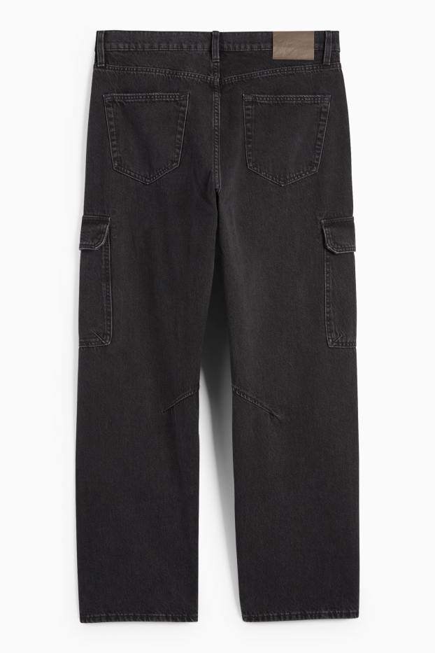 Bărbați - Cargo jeans - denim-gri închis