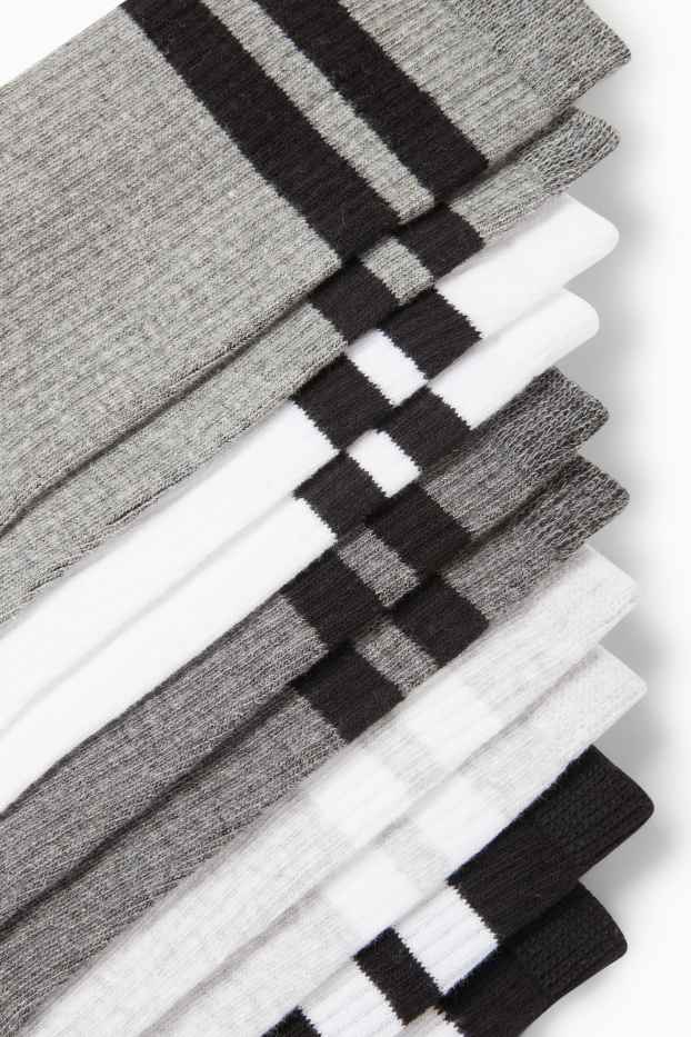 Bărbați - Multipack 5 perechi - șosete de tenis - gri
