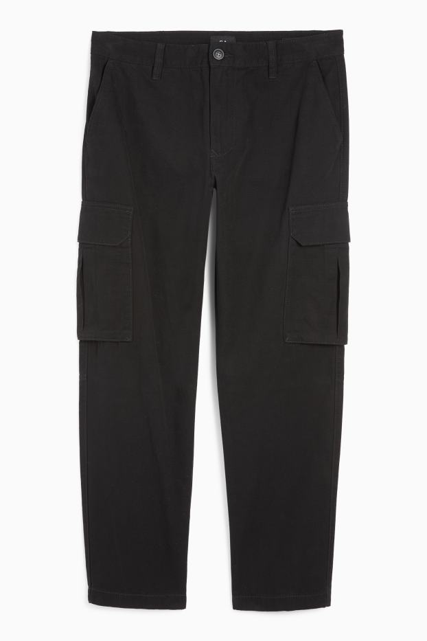 Bărbați - Pantaloni cargo - negru