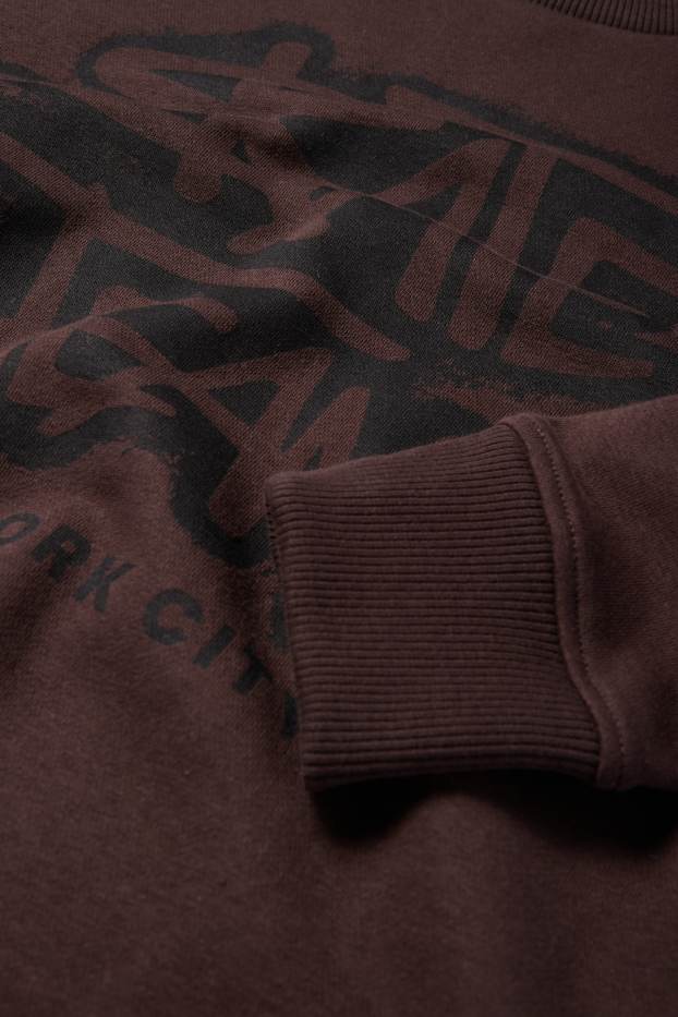 Enfants garçons - Skate Team - sweat - marron foncé