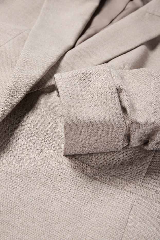 Femei - Blazer lung - regular fit - structurat - bej