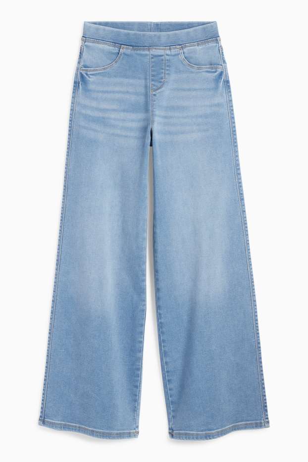 Copii - Fete - Wide leg jeans - denim-albastru deschis
